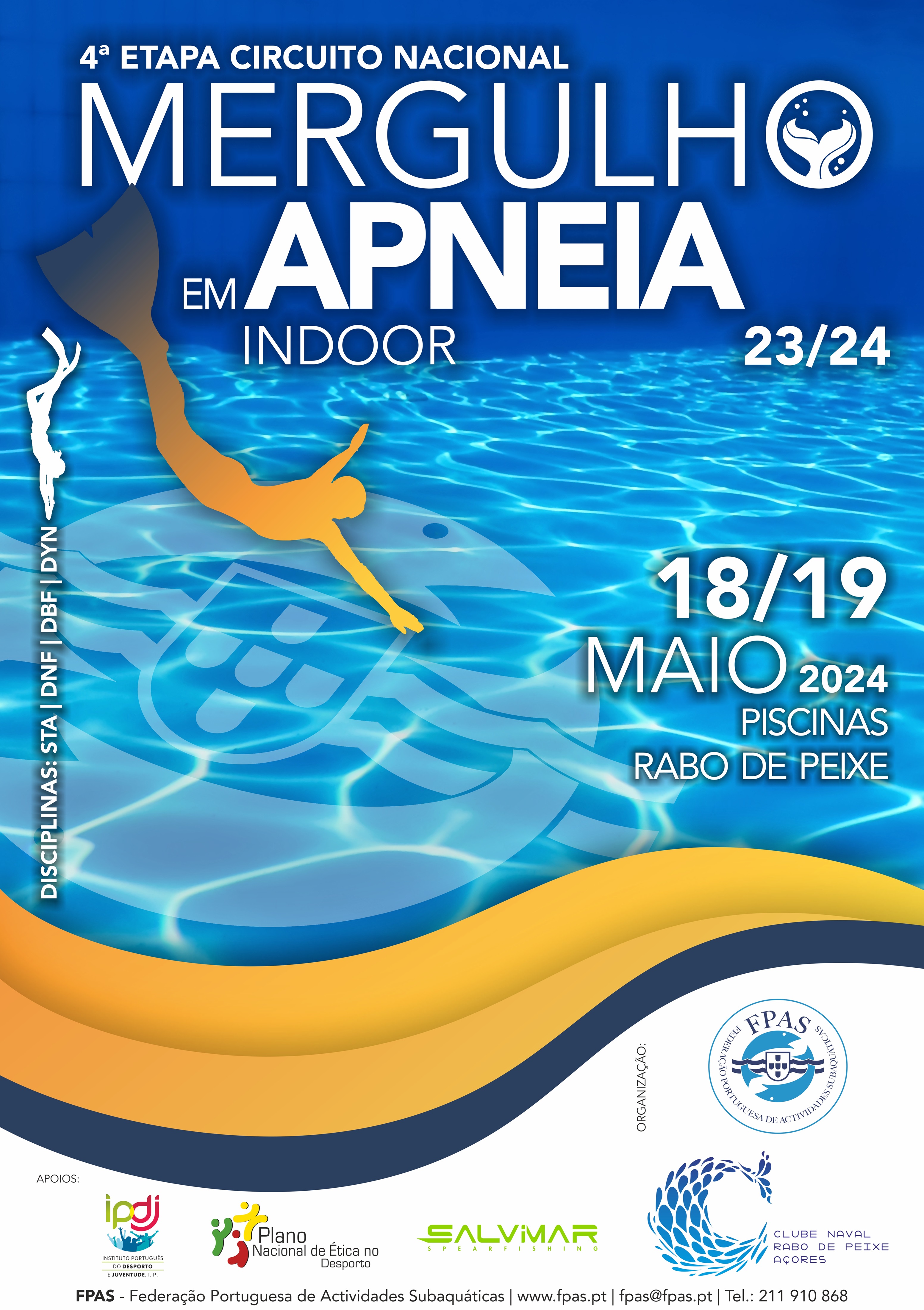 Circuito Nacional de Mergulho em Apneia INDOOR 2023/2024 - 4ª Etapa
