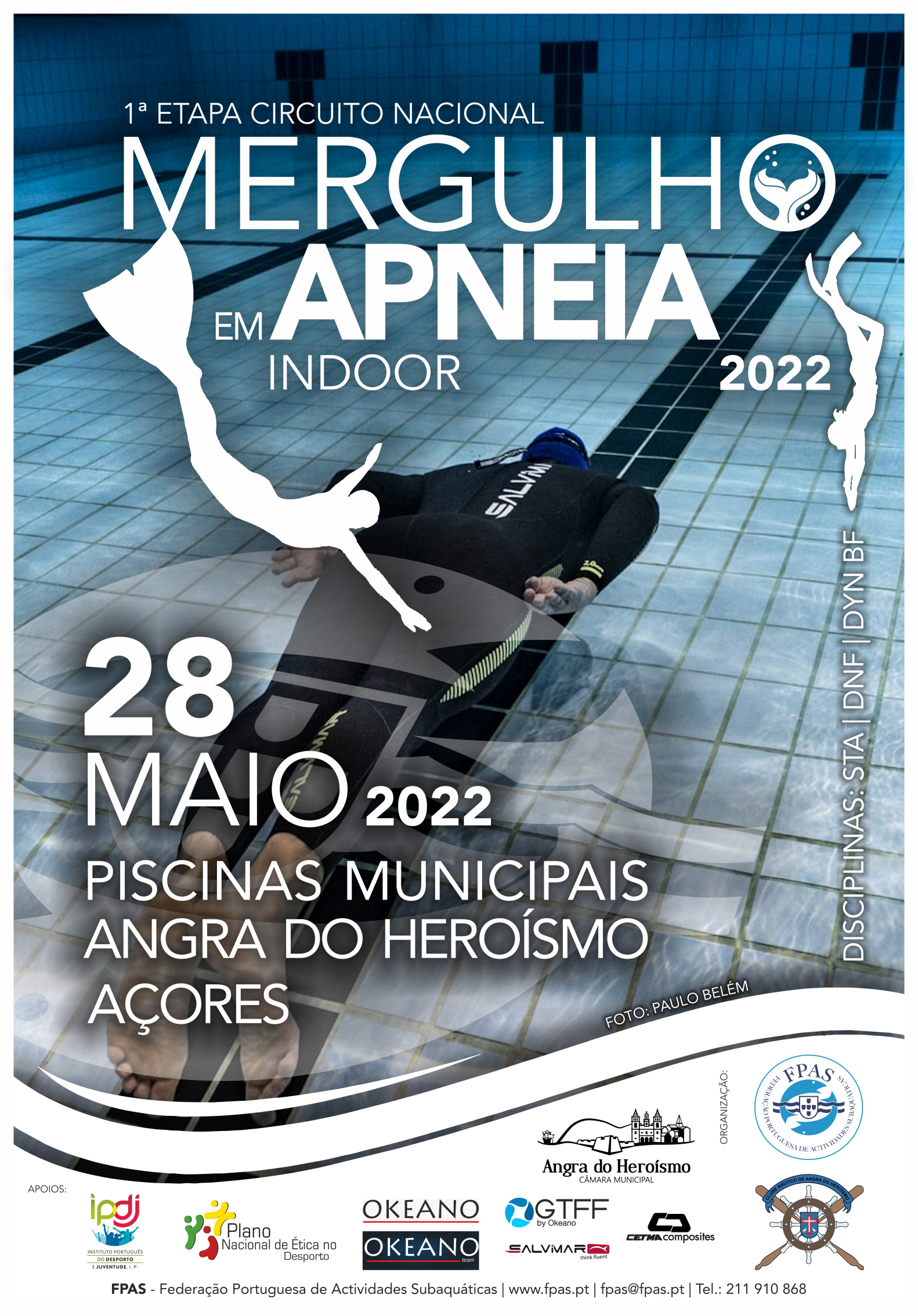 Circuito Nacional de Mergulho em Apneia INDOOR 2022 - 1ª Etapa